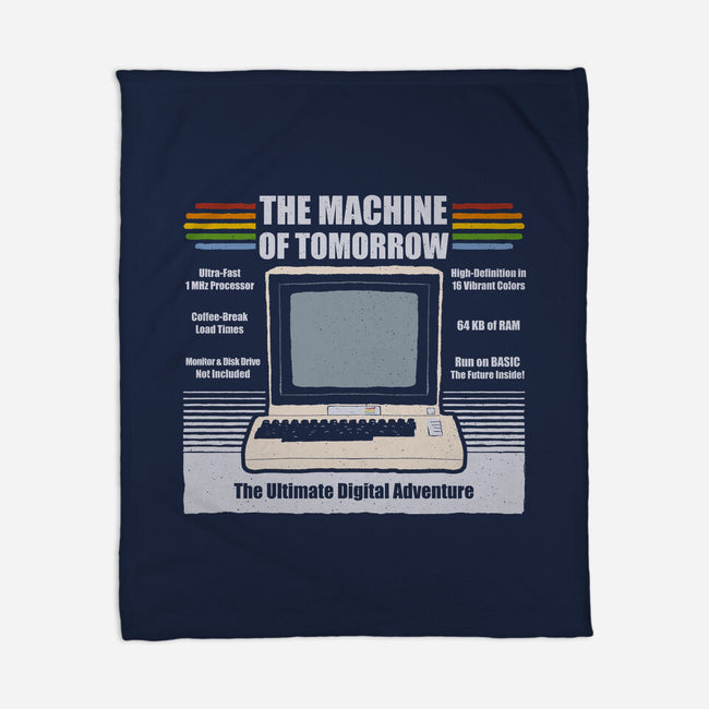 The Machine Of Tomorrow-None-Fleece-Blanket-NMdesign