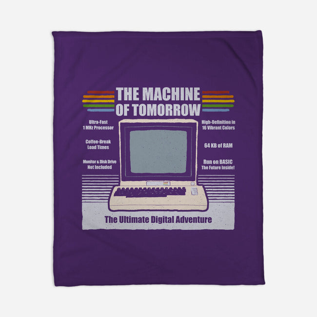 The Machine Of Tomorrow-None-Fleece-Blanket-NMdesign