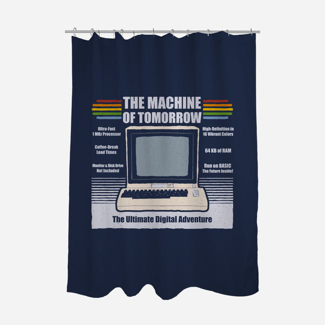 The Machine Of Tomorrow-None-Polyester-Shower Curtain-NMdesign