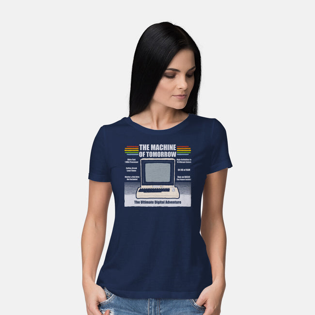 The Machine Of Tomorrow-Womens-Basic-Tee-NMdesign
