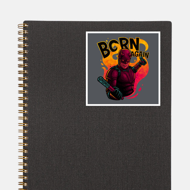 Born From Fire-None-Glossy-Sticker-teesgeex