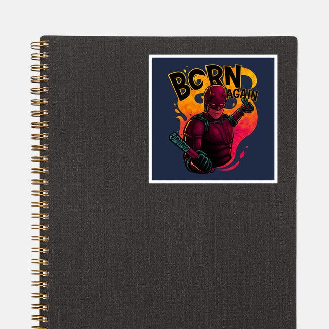 Born From Fire-None-Glossy-Sticker-teesgeex