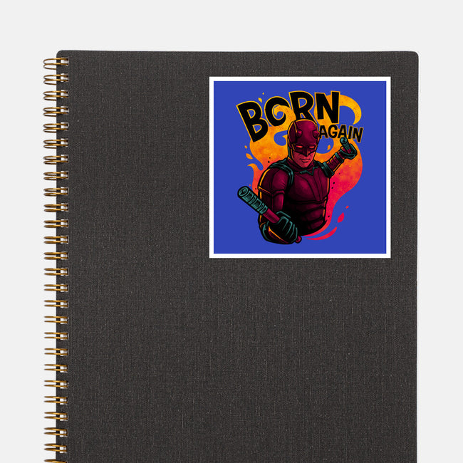 Born From Fire-None-Glossy-Sticker-teesgeex