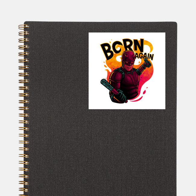 Born From Fire-None-Glossy-Sticker-teesgeex