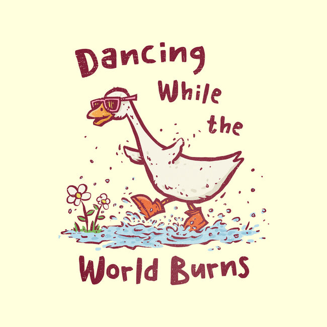 Dancing While The World Burns-Mens-Basic-Tee-kg07