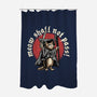 Meow Shall Not Pass-None-Polyester-Shower Curtain-momma_gorilla