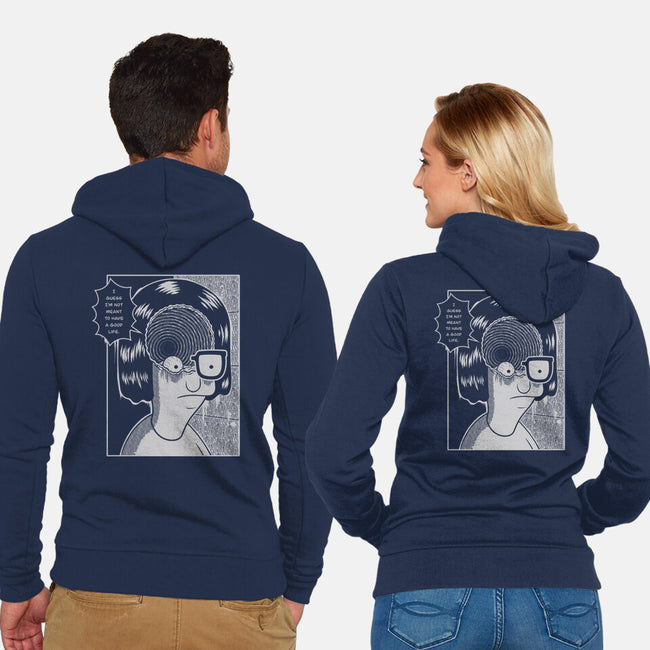 Downward Spiral-Unisex-Zip-Up-Sweatshirt-Jorgetiradoart
