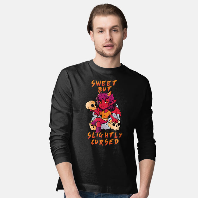 Sweet But Slightly Cursed-Mens-Long Sleeved-Tee-FunkVampire