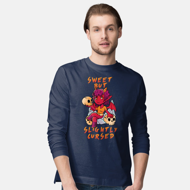 Sweet But Slightly Cursed-Mens-Long Sleeved-Tee-FunkVampire