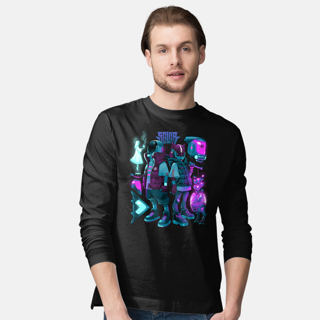 Robots And Faith-Mens-Long Sleeved-Tee-Bruno Mota