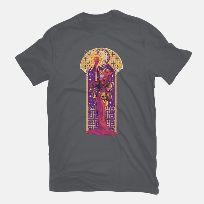 Witch Art Nouveau-Womens-Basic-Tee-Samuel