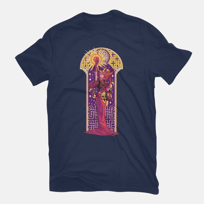 Witch Art Nouveau-Womens-Basic-Tee-Samuel