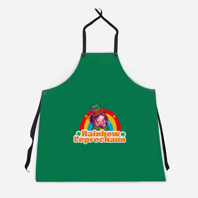 Rainbow Leprechaun-Unisex-Kitchen-Apron-Samuel