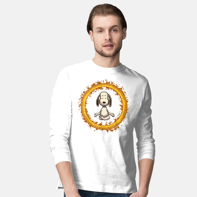 Dog Meditation-Mens-Long Sleeved-Tee-nickzzarto