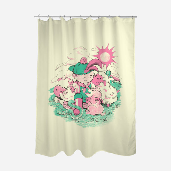Farm Friends-None-Polyester-Shower Curtain-Estudio Horta