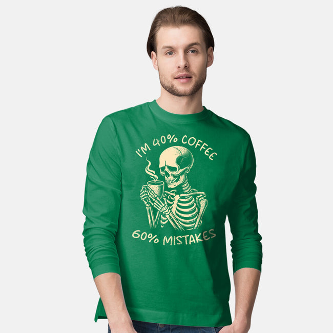 Coffee And Mistakes-Mens-Long Sleeved-Tee-fanfabio