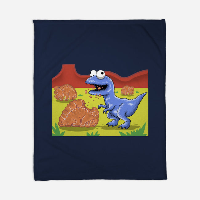 Jurassic Cookies-None-Fleece-Blanket-zascanauta