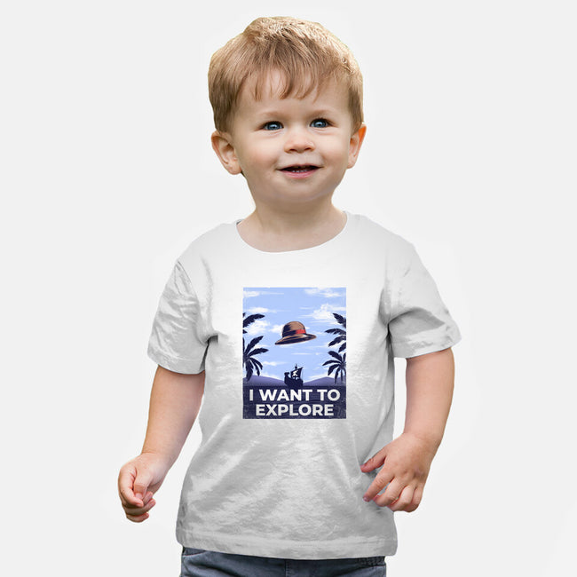 I Want To Explore-Baby-Basic-Tee-alfbocreative
