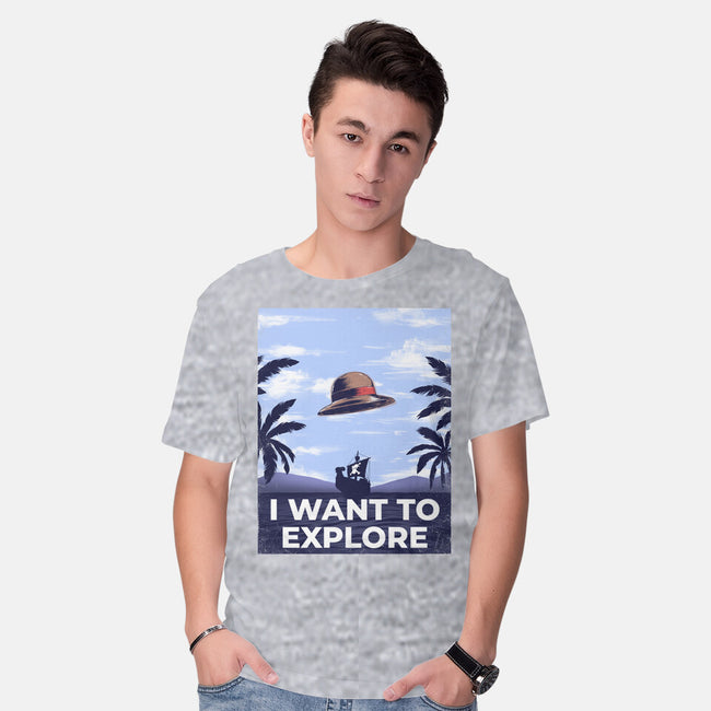 I Want To Explore-Mens-Basic-Tee-alfbocreative