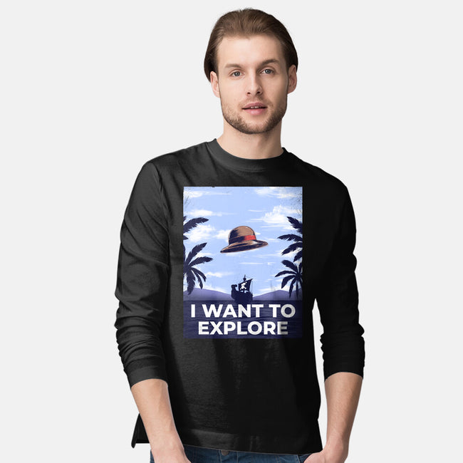 I Want To Explore-Mens-Long Sleeved-Tee-alfbocreative