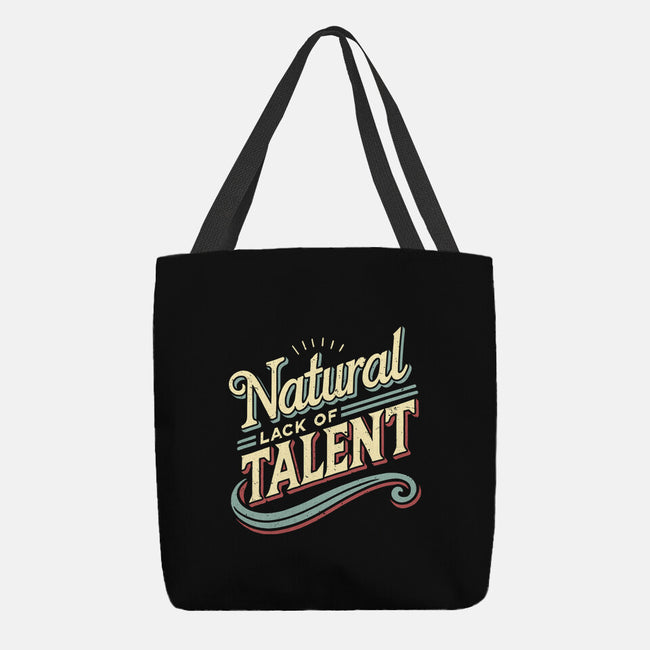 Natural Lack Of Talent-None-Basic Tote-Bag-BridgeWalker