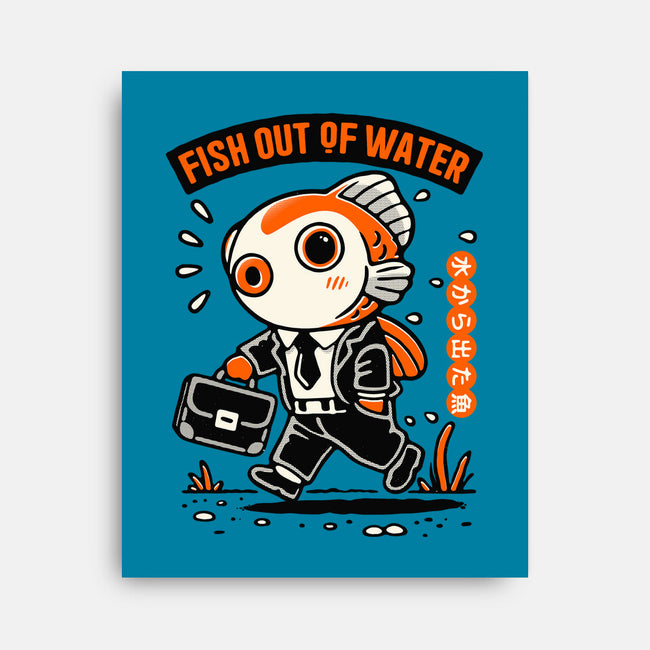 Fish Out Of Water-None-Stretched-Canvas-Popnotic