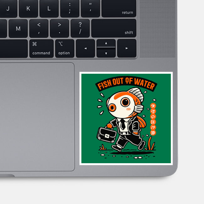 Fish Out Of Water-None-Glossy-Sticker-Popnotic