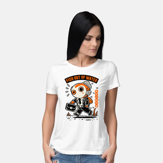 Fish Out Of Water-Womens-Basic-Tee-Popnotic