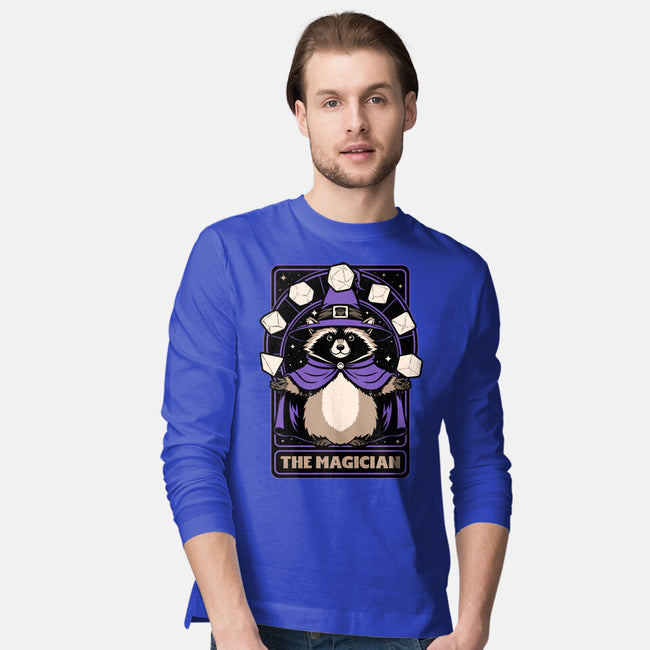 Raccoon RPG Wizard-Mens-Long Sleeved-Tee-Studio Mootant