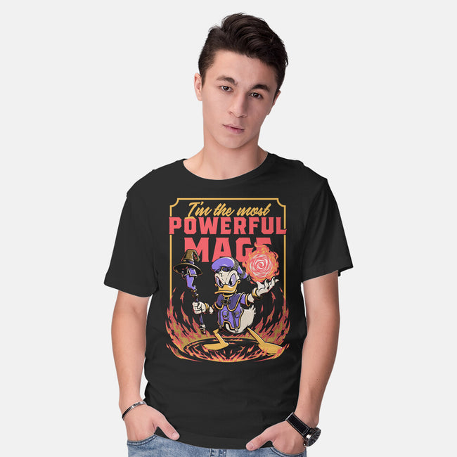 Powerful Duck Mage-Mens-Basic-Tee-Studio Mootant