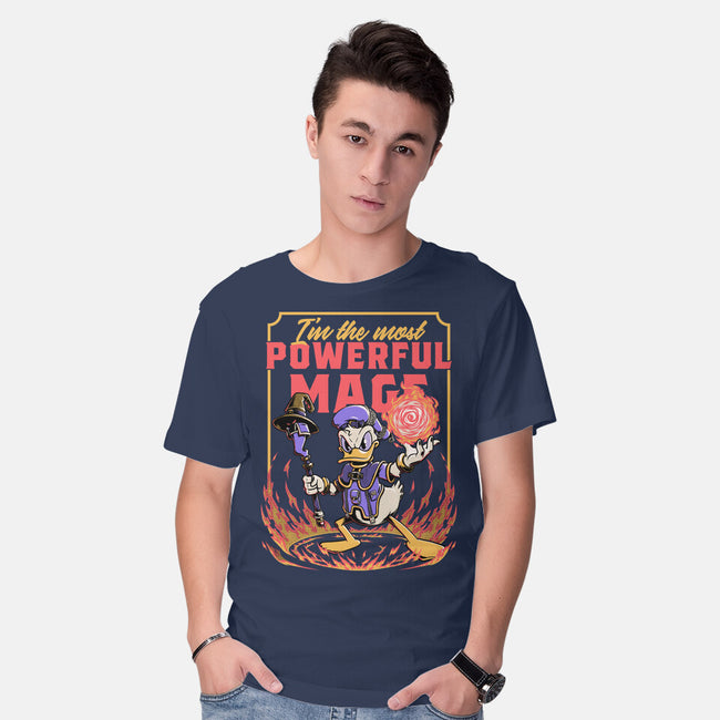 Powerful Duck Mage-Mens-Basic-Tee-Studio Mootant
