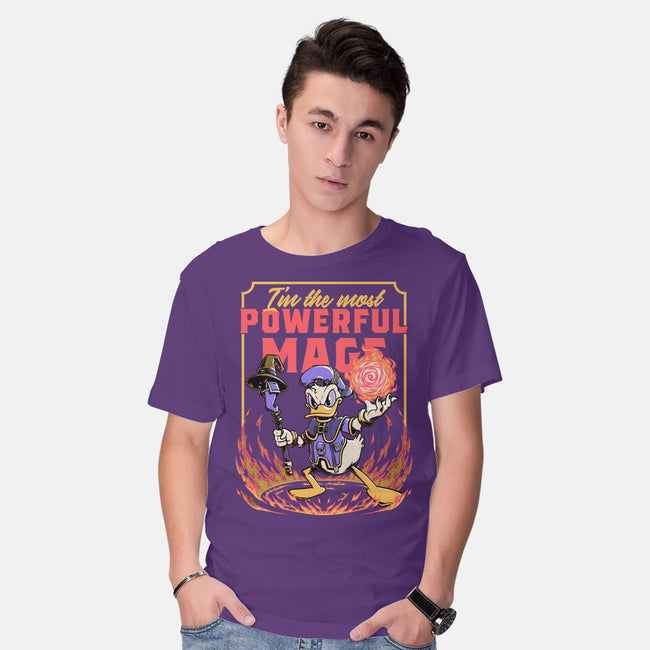 Powerful Duck Mage-Mens-Basic-Tee-Studio Mootant