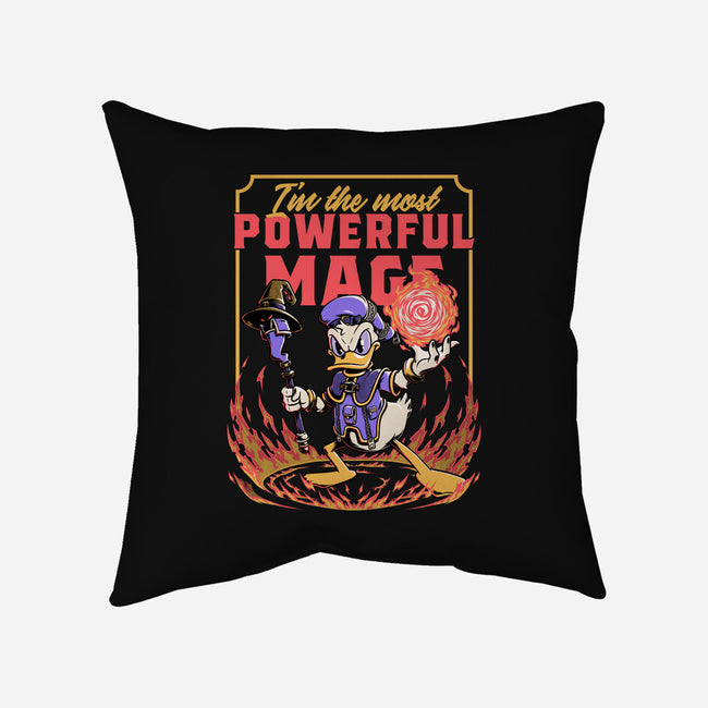 Powerful Duck Mage-None-Removable Cover w Insert-Throw Pillow-Studio Mootant