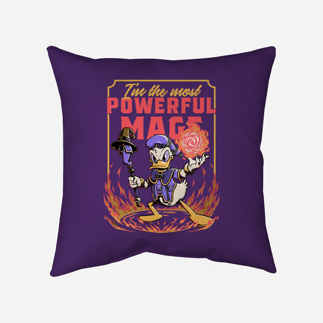 Powerful Duck Mage-None-Removable Cover w Insert-Throw Pillow-Studio Mootant