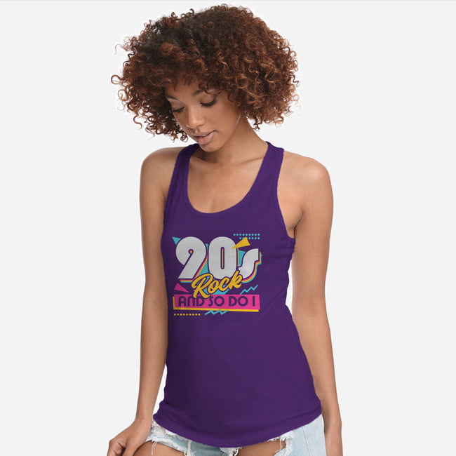 Rock Retro-Womens-Racerback-Tank-Studio Mootant