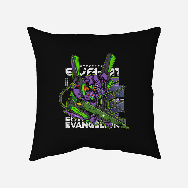 Evangelion 01-None-Removable Cover w Insert-Throw Pillow-hirolabs