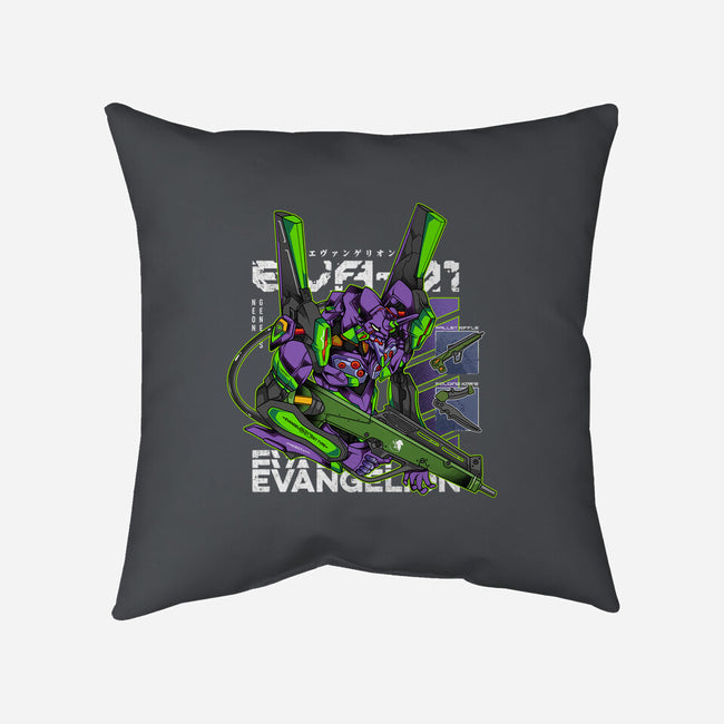 Evangelion 01-None-Removable Cover w Insert-Throw Pillow-hirolabs