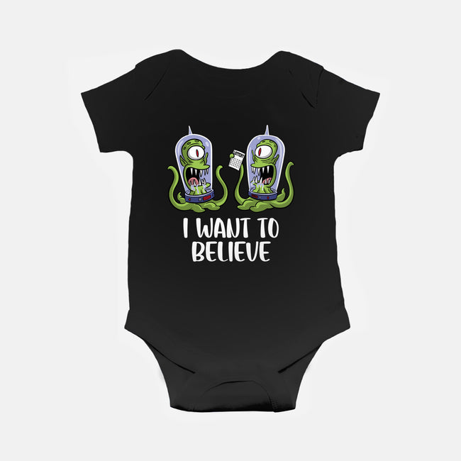 I Want To Believe In The Lottery-Baby-Basic-Onesie-zascanauta