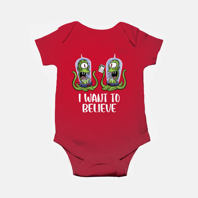 I Want To Believe In The Lottery-Baby-Basic-Onesie-zascanauta