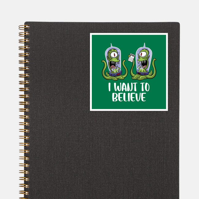 I Want To Believe In The Lottery-None-Glossy-Sticker-zascanauta