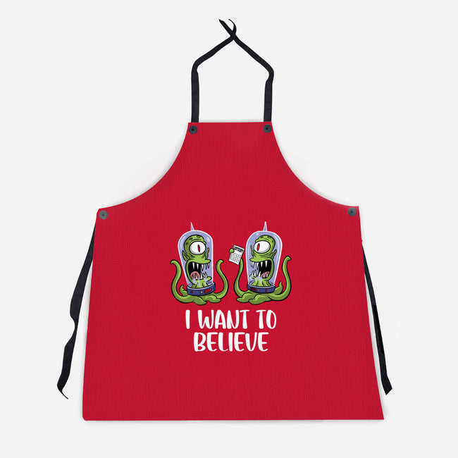 I Want To Believe In The Lottery-Unisex-Kitchen-Apron-zascanauta