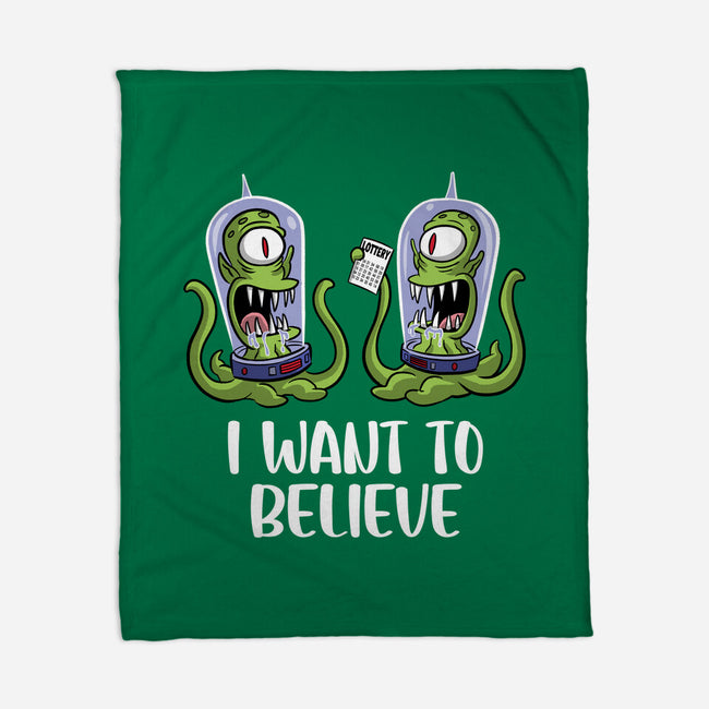 I Want To Believe In The Lottery-None-Fleece-Blanket-zascanauta