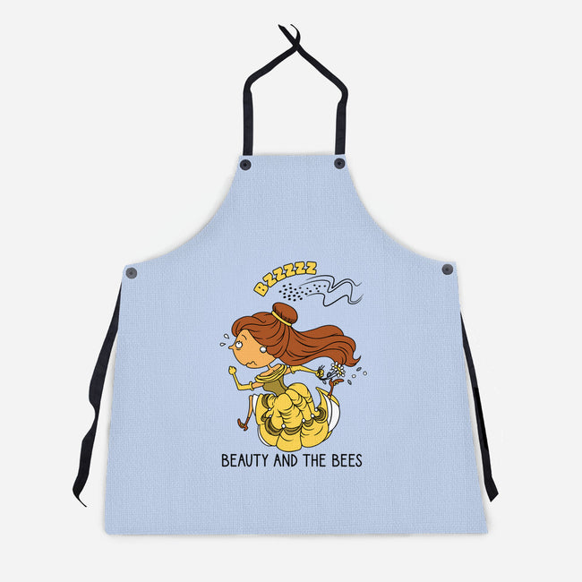 Beauty And The Bees-Unisex-Kitchen-Apron-imisko