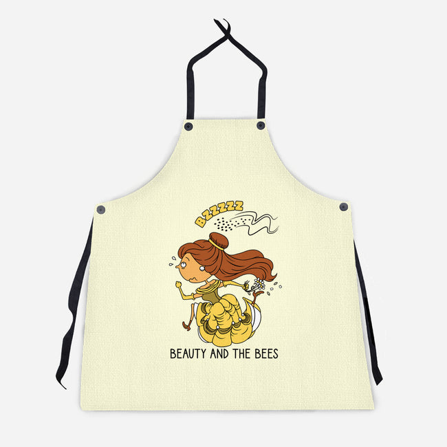 Beauty And The Bees-Unisex-Kitchen-Apron-imisko