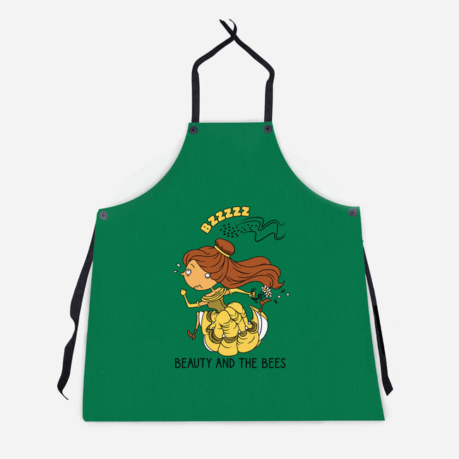Beauty And The Bees-Unisex-Kitchen-Apron-imisko