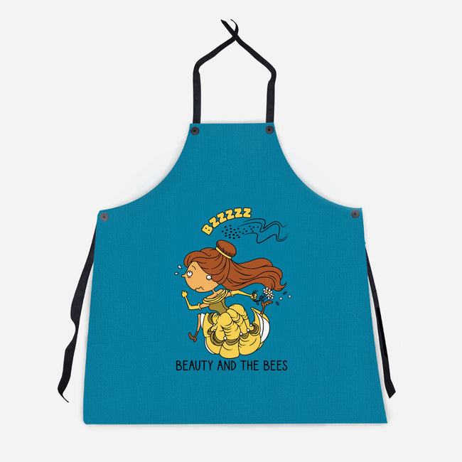 Beauty And The Bees-Unisex-Kitchen-Apron-imisko