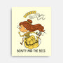Beauty And The Bees-None-Stretched-Canvas-imisko