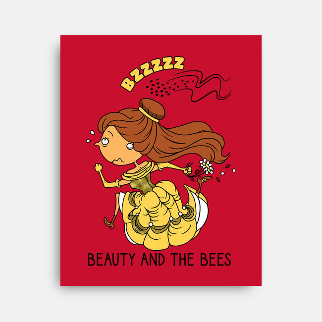 Beauty And The Bees-None-Stretched-Canvas-imisko