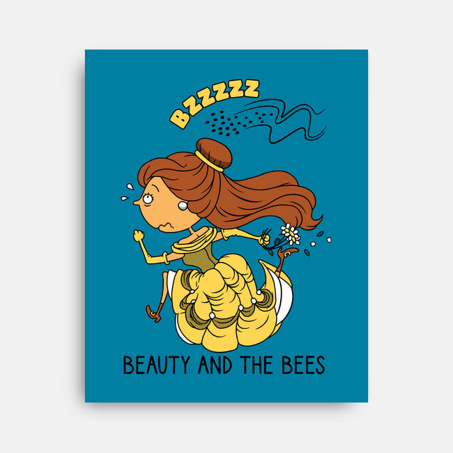 Beauty And The Bees-None-Stretched-Canvas-imisko