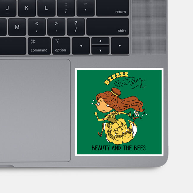 Beauty And The Bees-None-Glossy-Sticker-imisko
